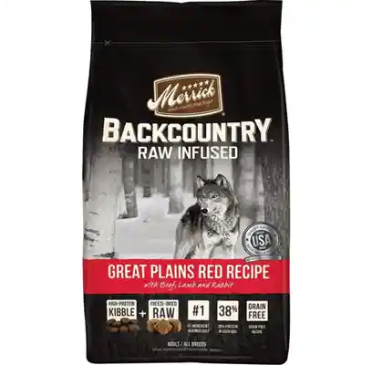 Backcountry Raw Infused Grain Free Great Plains Red Recipe Dry Dog Food 12-lb