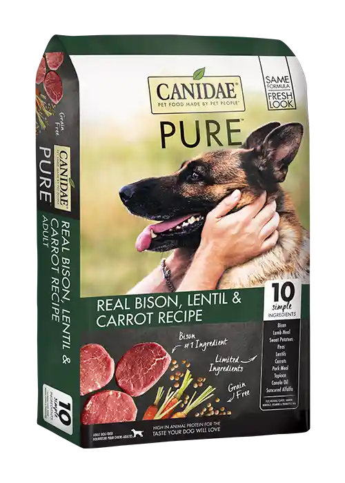 Grain-free Pure Real Bison, Lentil & Carrot Recipe Dry Dog Food 4-lb