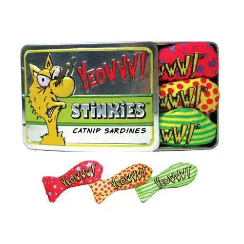 Yeowww! Stinkies Catnip Sardines Tin (3 Pack)