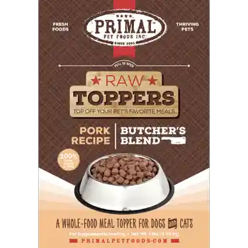 Prim Frzn Canine/feline Butcher's Blend Topper Pork 2#