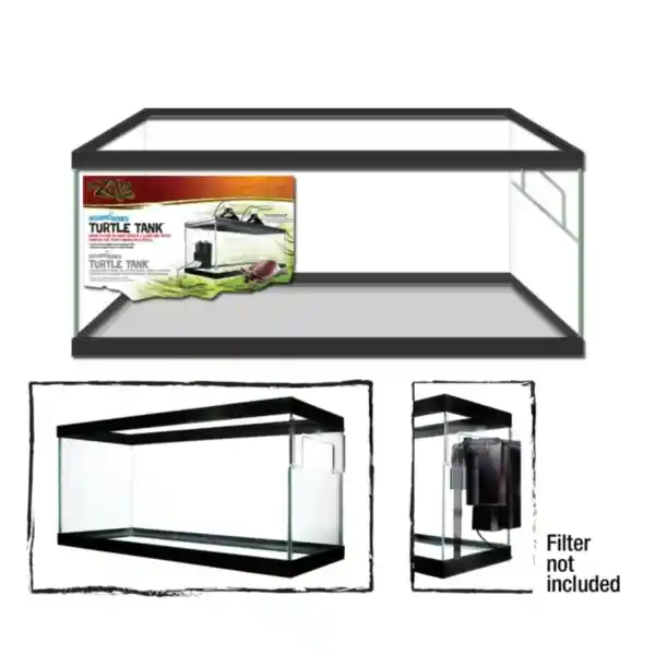 Zilla Black Turtle Tank 20 Gallon Long
