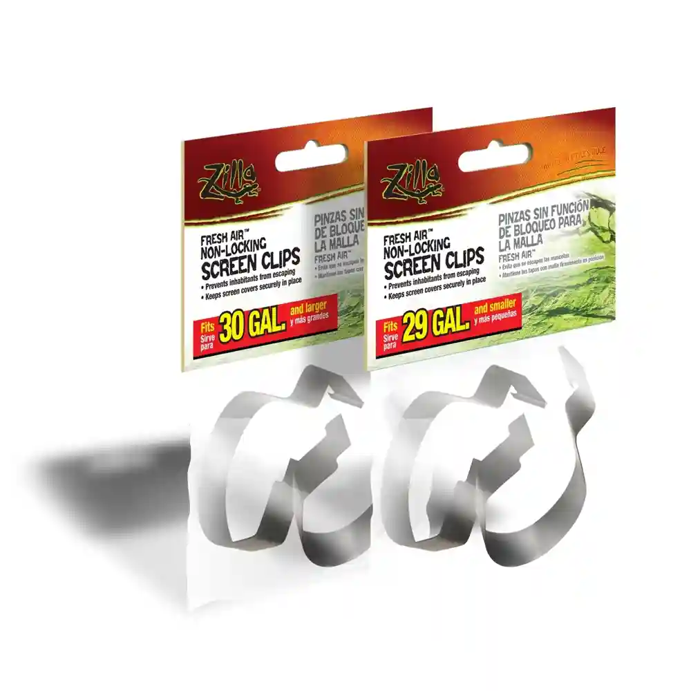 Zilla Screen Cover Clips Large 30+ Gallon 2 Pack