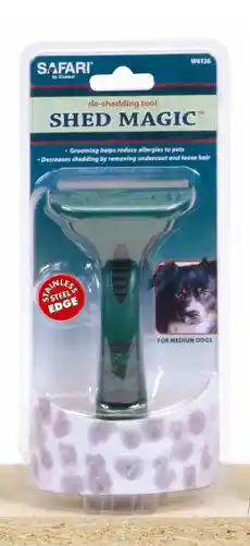 De-shedding Tool For Dogs With Medium to Long Hair, No Color, Medium