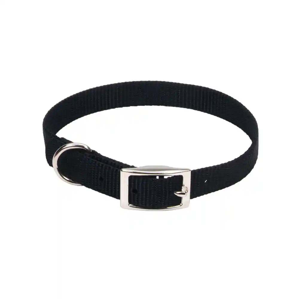 Single-ply Dog Collar, Black, 5/8" X 16"