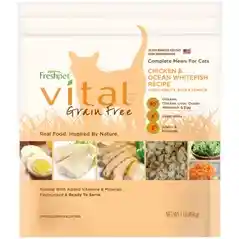 Vital Complete Meals Grain-free Chicken & Ocean White Fish Fresh Cat Food 1-lb