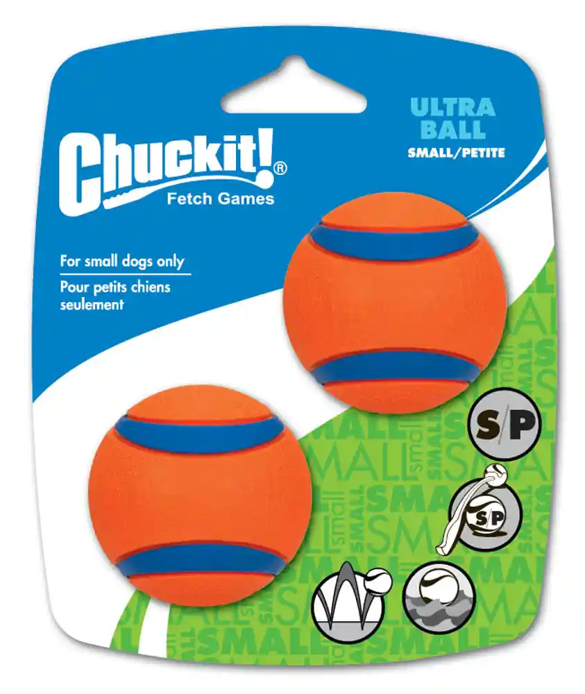 Chuckit Ultra Rubber Ball Small 2 Pack