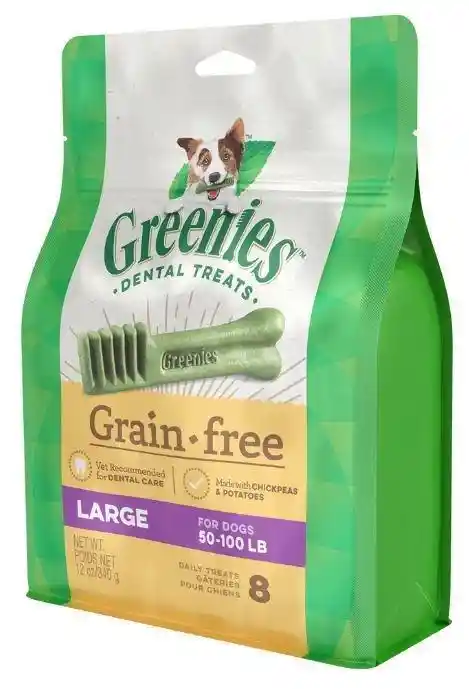 Grain Free Large Dental Dog Chews 12-oz