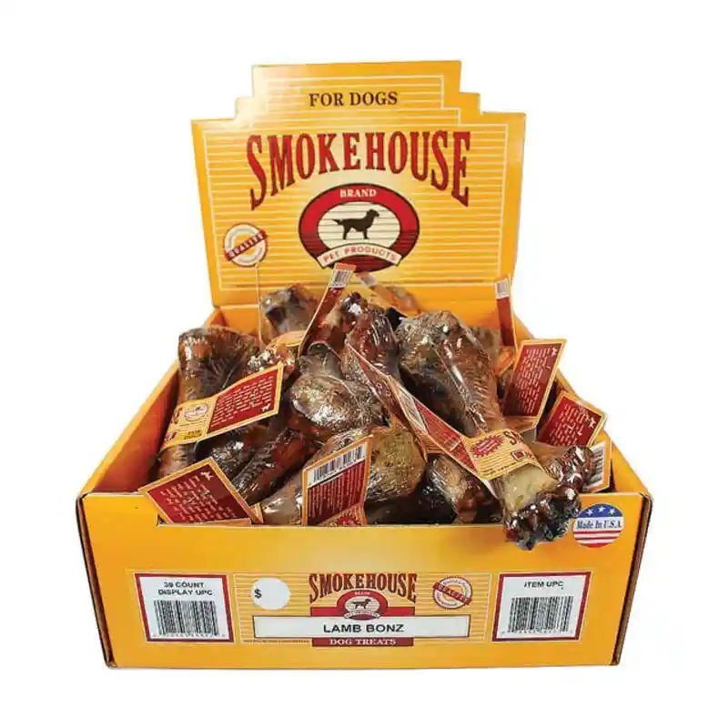 Smokehouse Lamb Bonz Shelf Display Box 30ct