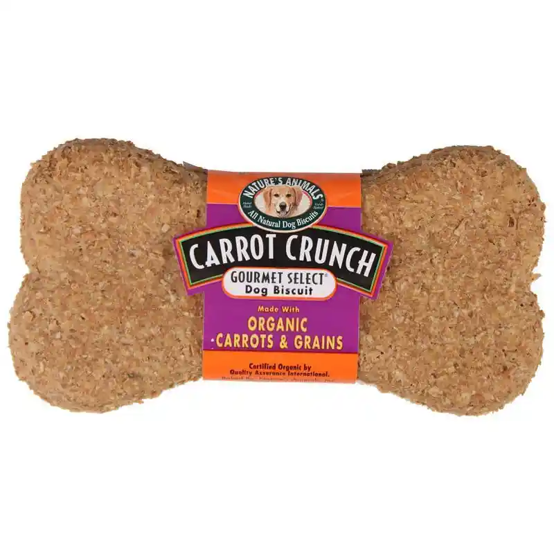 Nature's Animals Organic Carrot Crunch Bisc 4"