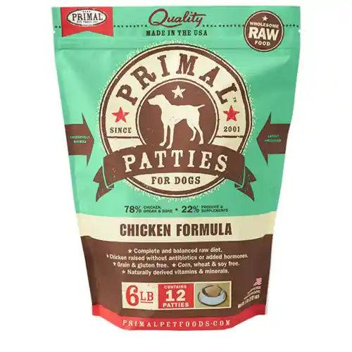 Raw Frozen Canine Chicken Formula Nuggets Dog Food 6-lb