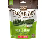 Fresh Kisses Double-brush Coconut Oil & Botanicals Small Grain-free Dental Dog Treats M Dog - 10 Cou