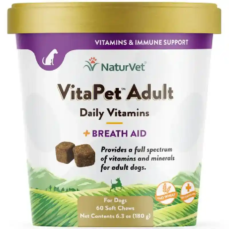Nat Vet Vita Adult Plus Breath Aid 60 Ct
