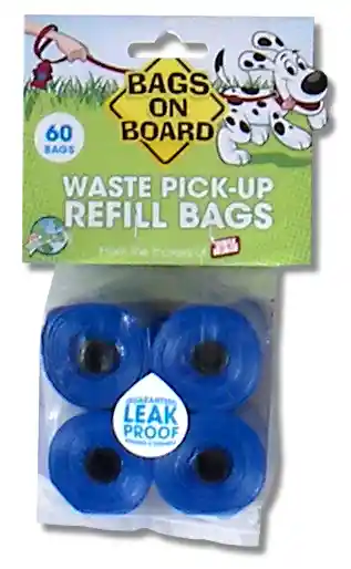 Bags On Board Refill Blue 120 Ct