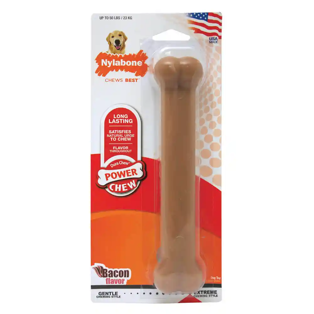 Durachew Power Chew Bacon Flavor Bone Dog Toy Giant
