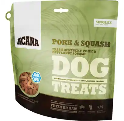 Singles Limited Ingredient Freeze-dried Dog Treats, Pork & Squash, Biologically Appropriate & Grain