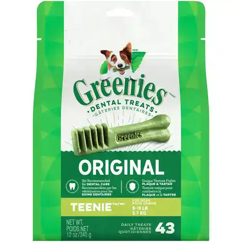 Original Teenie Dental Dog Chews 12-oz