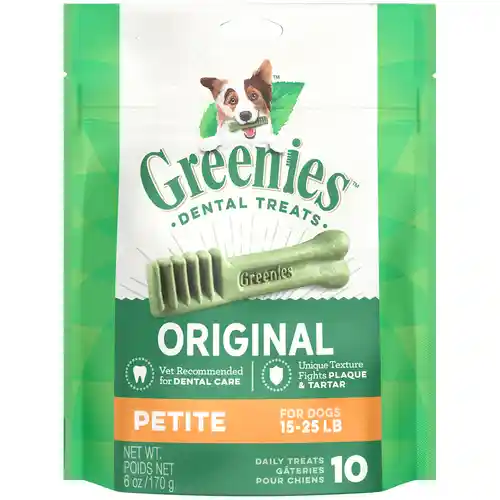 Original Petite Dental Dog Chews 6-oz