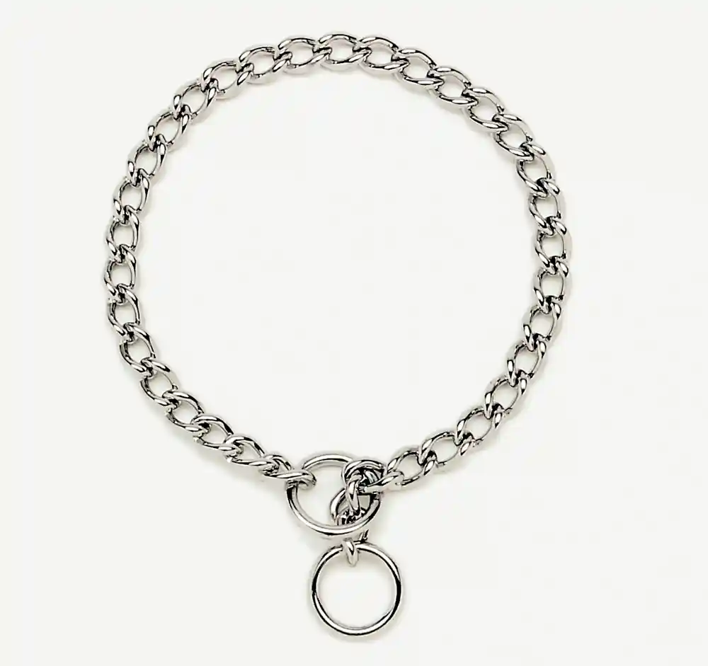Chain Training Dog Collar, Chrome, 2.0 Mm X 14"