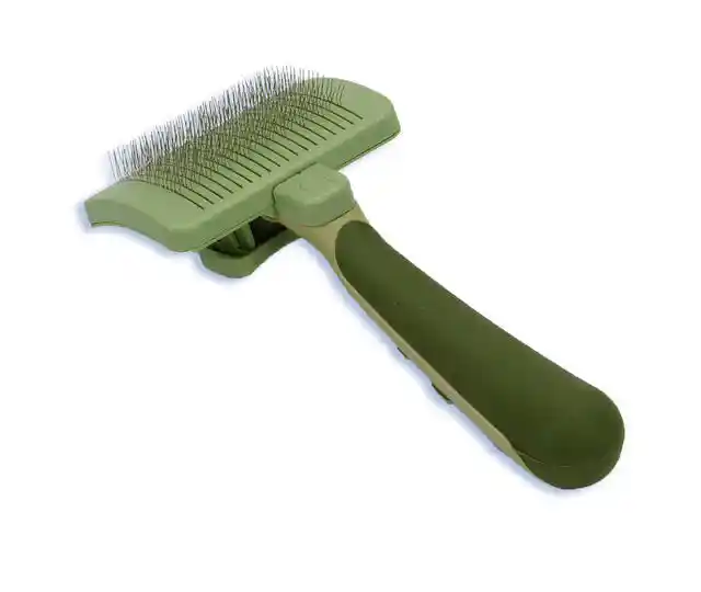Dog Self-cleaning Slicker Brush, No Color, Medium