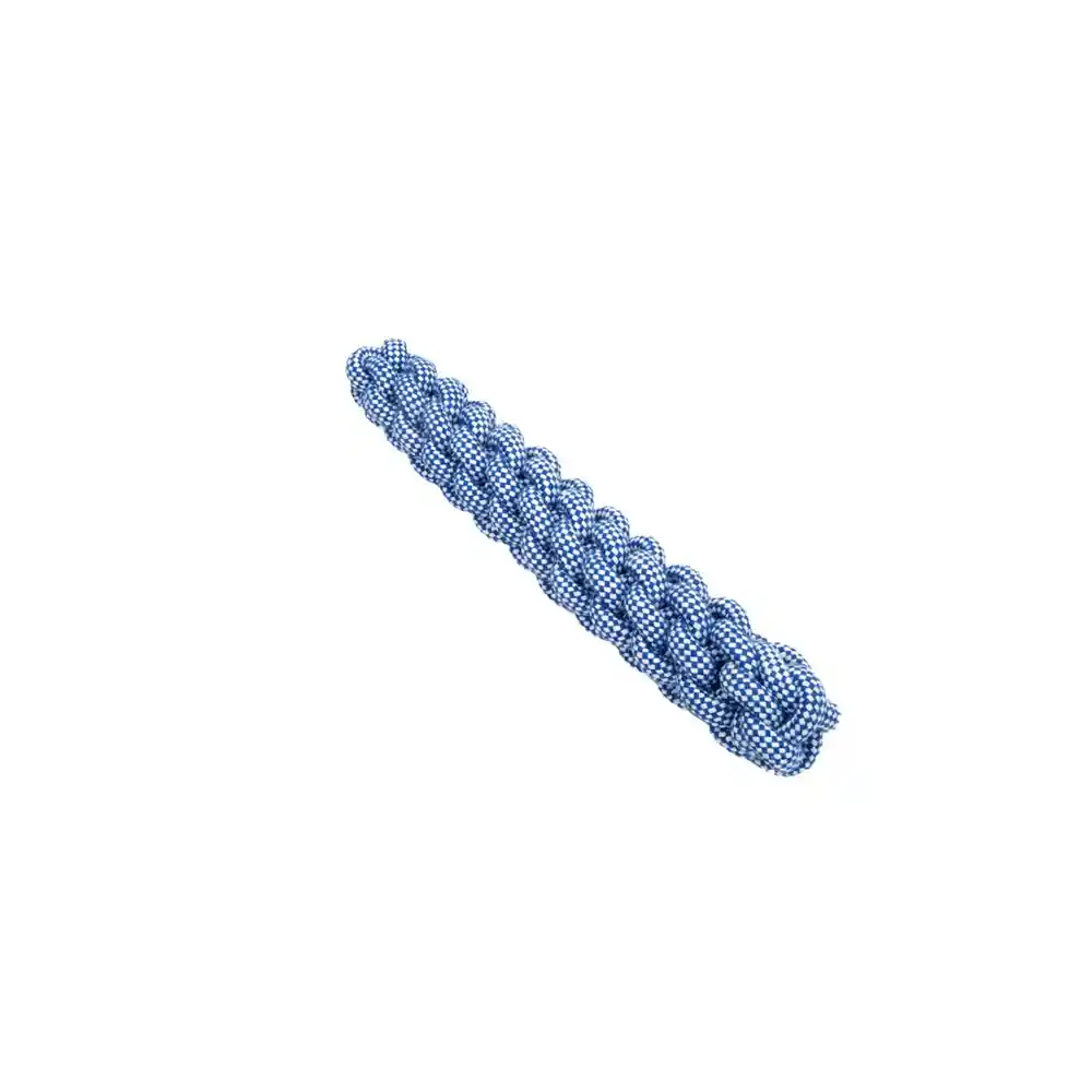 Braided Rope Stick Dog Toy, Blue, 16"