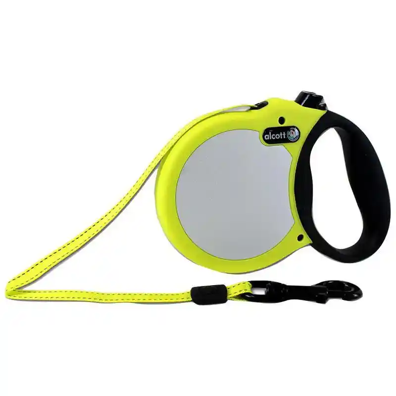 Retract Leash- Medium -yellow
