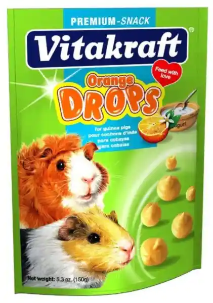 Guinea Pig Drops 5.3oz Pouch Orange