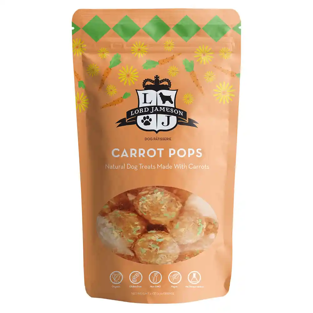Lord Jameson Dog Organic Carrot Pops 6 Oz
