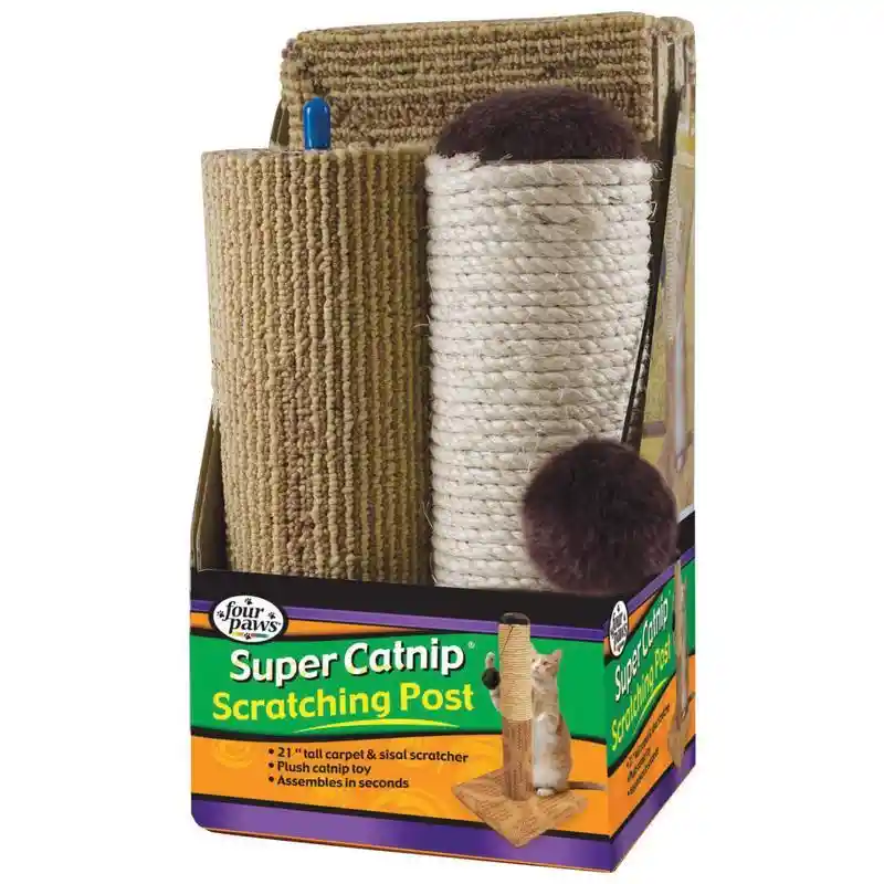Super Catnip Scratching Post Sisal & Carpet 20"
