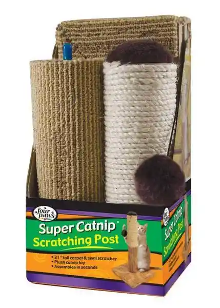 Super Catnip Scratching Post Sisal & Carpet 20"