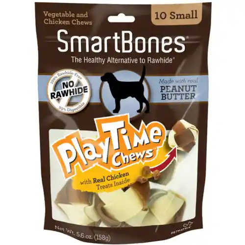 Smartbones Playtime Peanutbutter Small 10 Pk