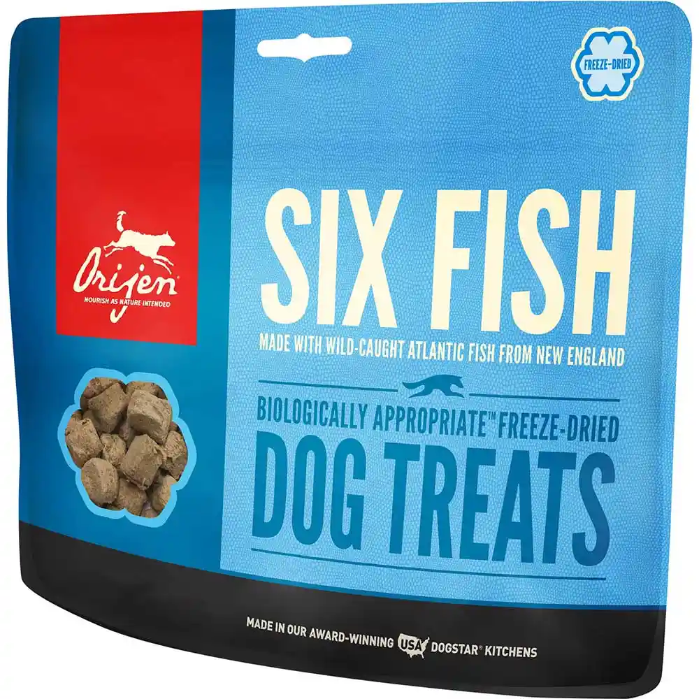 Freeze-dried Dog Treats, Six Fish, Biologically Appropriate & Grain Free 1.5-oz