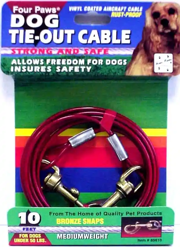 Cable Tieoutcable Tieout 50lbs Red 10'