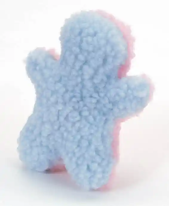 Fleece Dog Toys, Man, 4.5"