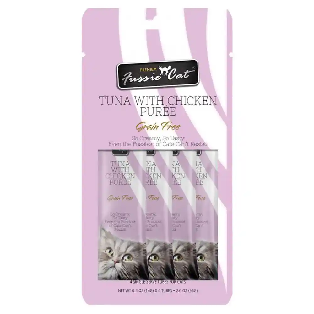 Fussie Cat Premium Grain Free Tuna & Chicken Puree 2 Oz