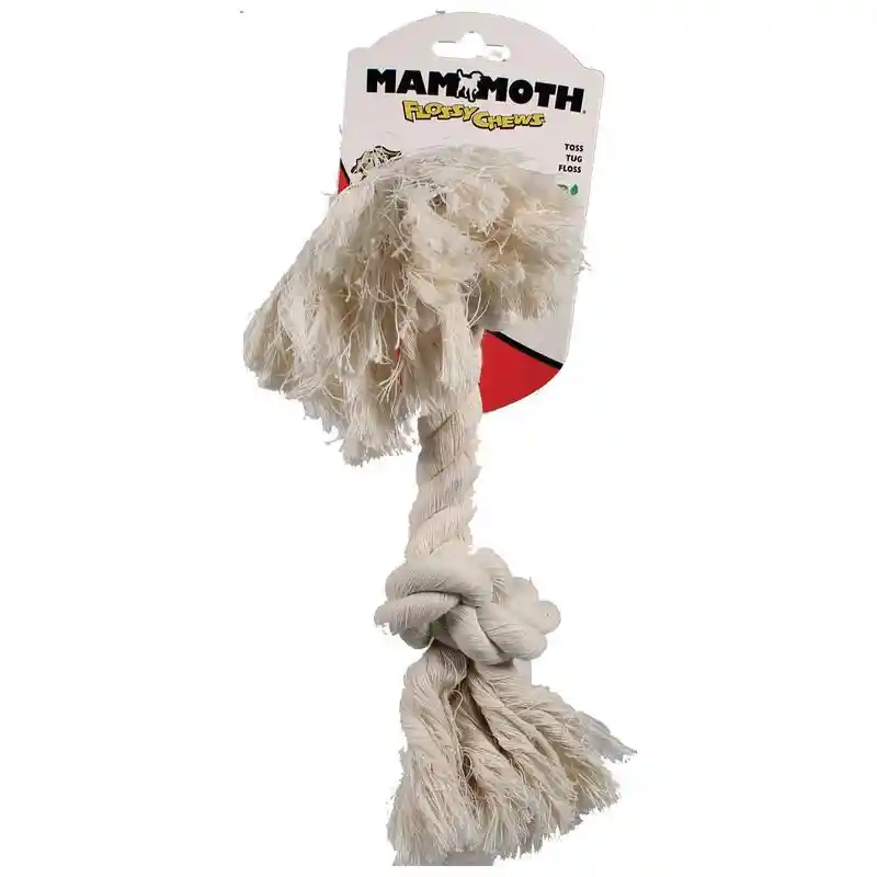 Mammoth Flossy Chews Rope Bone White Large 14"