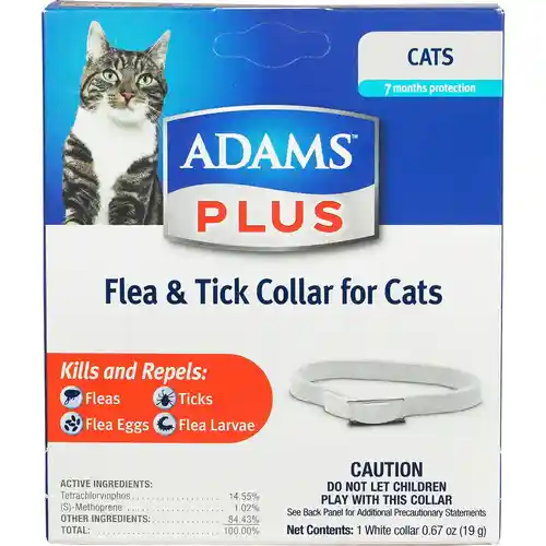 Adams Plus Flea & Tick Collar For Cats 13"