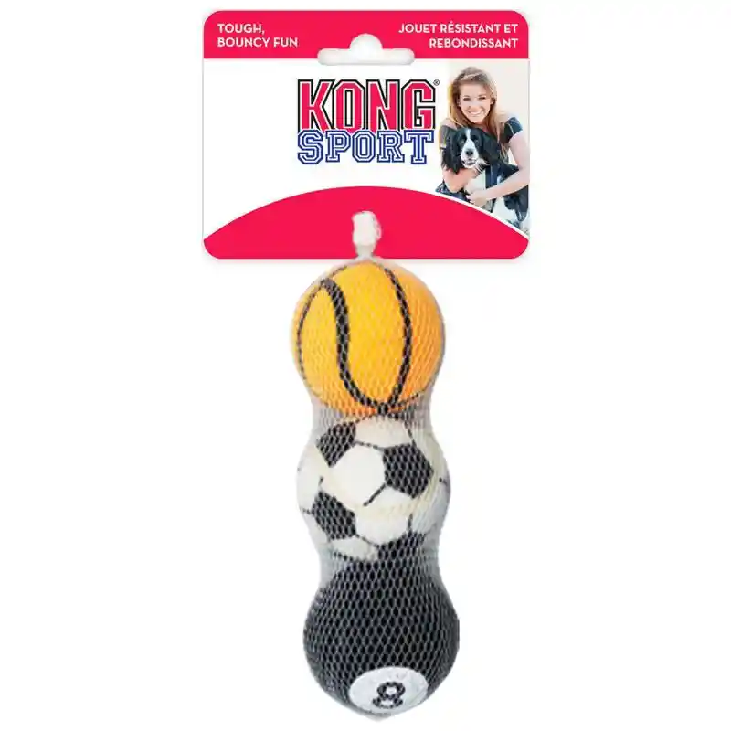 Kong Toy Sport Balls Medium 3 Pk