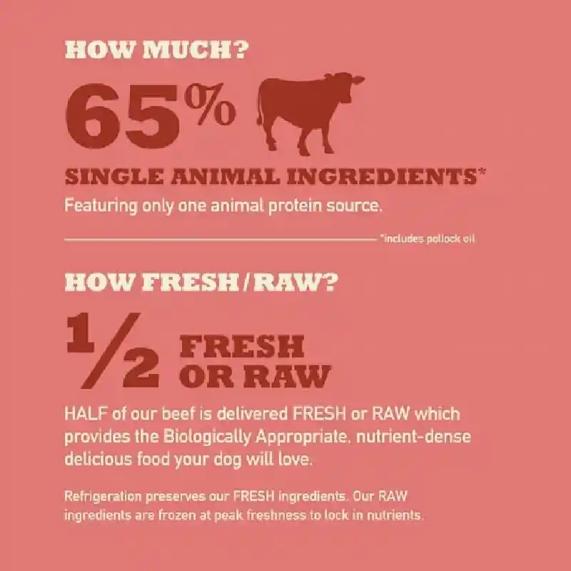 Aca Singles Beef N Pmpk 25lb
