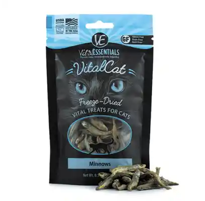 Vital Cat Freeze Dried Grain Free Minnows Cat Treats 0.5-oz