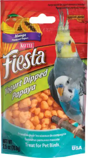 Kaytee Fiesta Yogurt Dipped Mango/papaya 2.5 Oz
