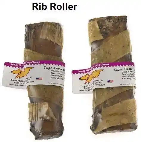 Beef Rib Roller Dog Treat 7-8-"