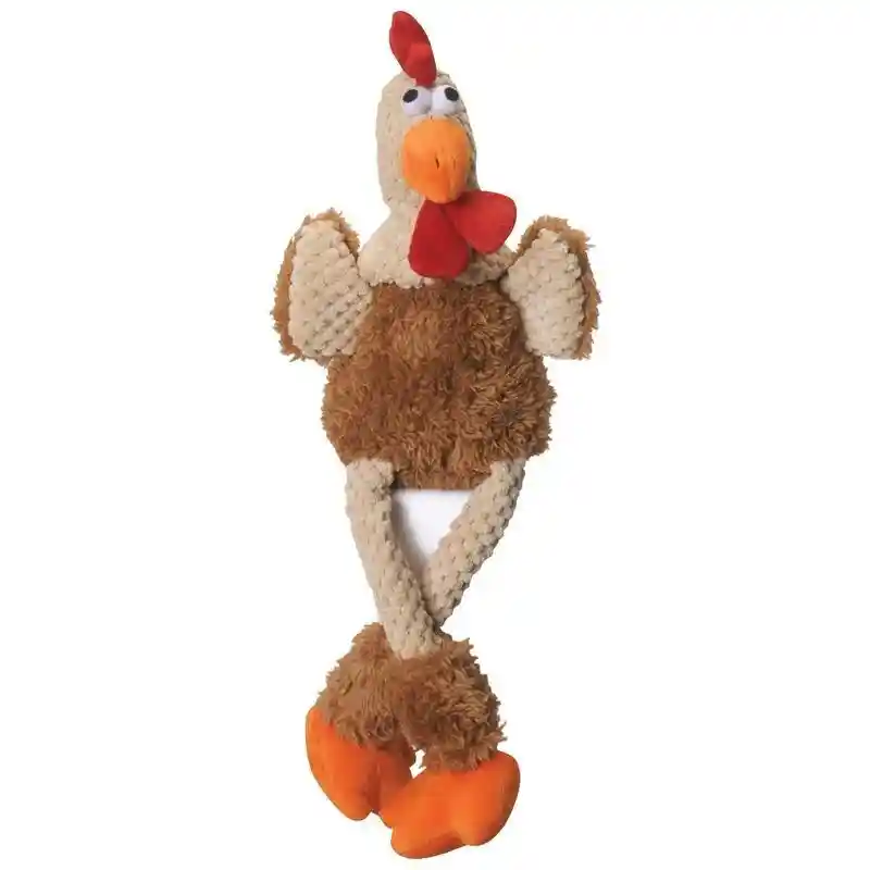 Skinny Brown Corduroy Rooster W Chew Guard