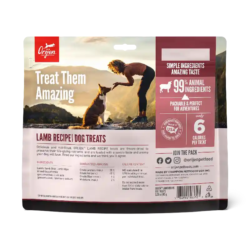 Freeze-dried Dog Treats, Grass-fed Lamb, Biologically Appropriate & Grain Free 3.25-oz