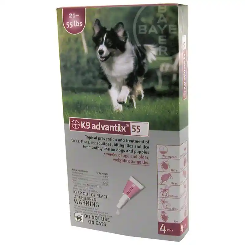 K9 Advantix Ii Dog Large 21-55 Lbs. 4 Pack