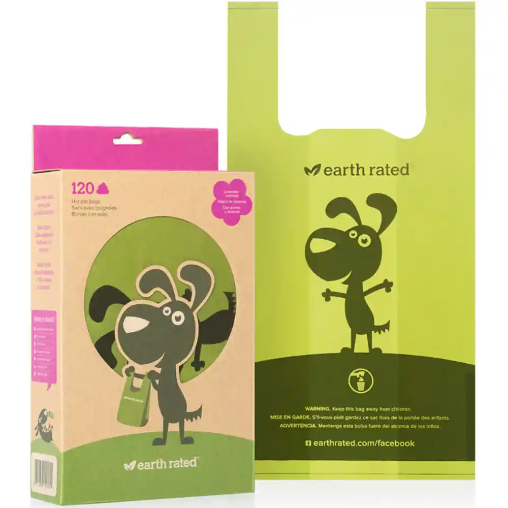 Lavender-scented Handle Bags 120-count Poop Bags With Handles, 120-count Box