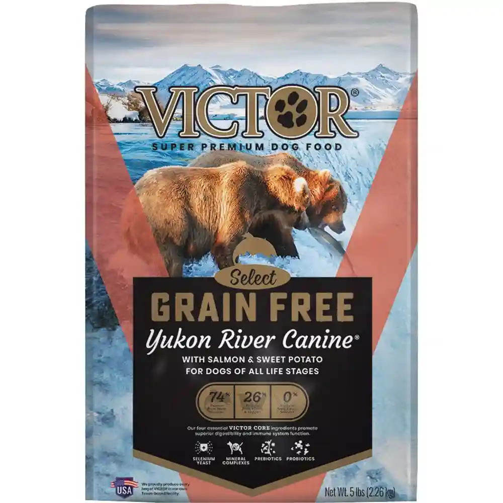 Victor 5# Grain Free Yukon River Canine With Salmon & Sweet Potato Dry Dog