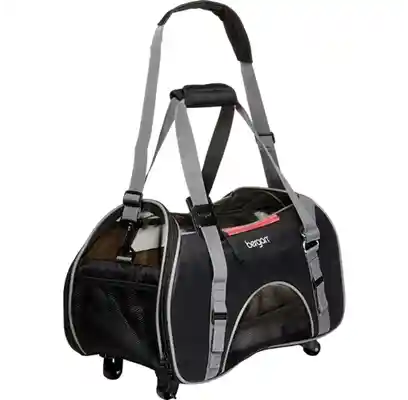 Wheeled Comfort Carrier - Black And Grey 19" L X 10" W X 13" H