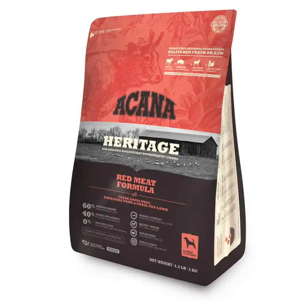 Heritage Dry Dog Food, Red Meat, Biologically Appropriate & Grain Free 4.5-lb