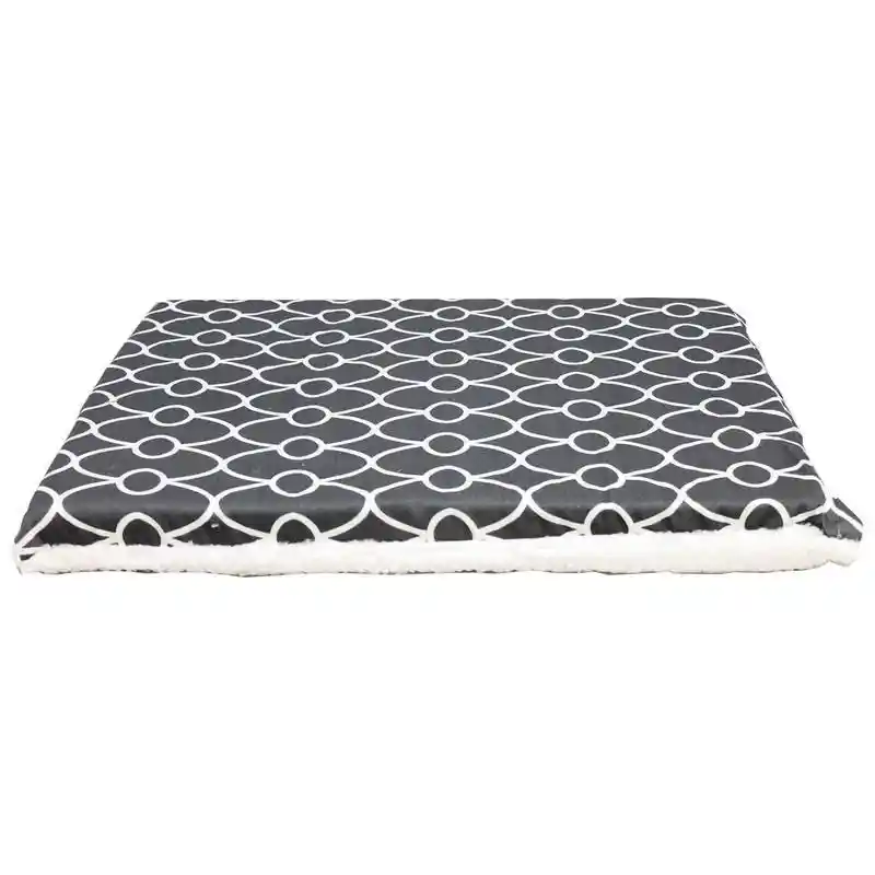 36" Gry Geo/flc Rvse Crate Pad