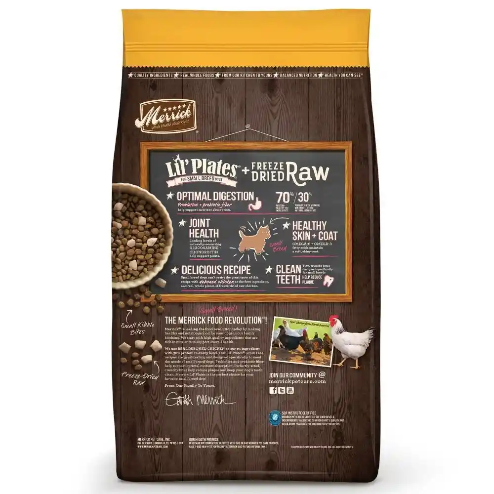 Lil' Plates Grain Free Chicken & Sweet Potato Recipe With Raw Bites Dry Dog Food 4-lb
